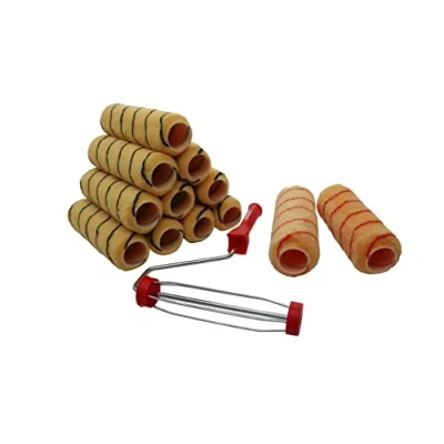 Image of ProDec 9 inch x 1.75&quot; 13 piece Woven Paint Roller and Frame Set for Painting with Emulsion Masonry Paints on Interior Exterior Walls Ceilings, 9&quot;