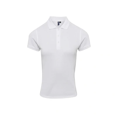 Image of Premier Womens/Ladies Coolchecker Plus Polo Shirt (White) Size 2XL