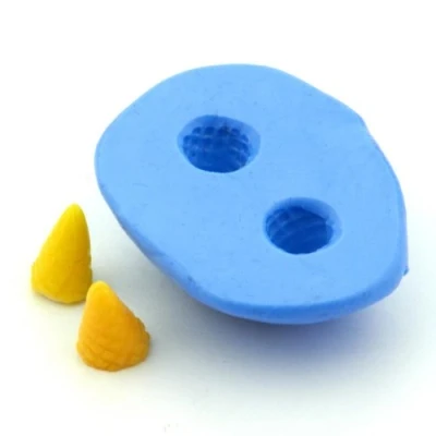 Image of MyTinyWorld Dolls House Miniature Ice Cream Cone Silicone Mould