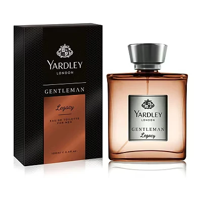 Image of Yardley Gentleman Legacy Eau De Parfum, Mens Fragrance with Crisp Top Notes of Pink Pepper and Mandarin Cedarwood Cocoa Undertones 100ml