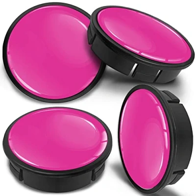 Image of SkinoEu 4 x 60mm Car Alloy Centre Universal Rims Hub Wheel Center Caps Pink CX 68