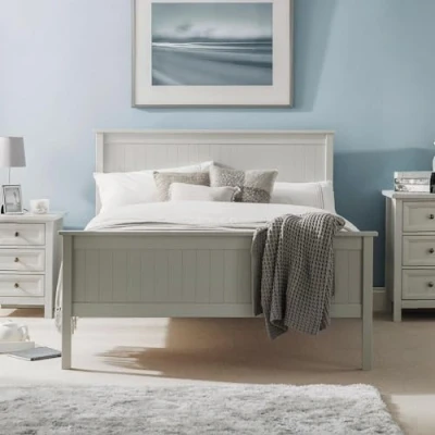 Image of Julian Bowen Maine 150CM Bed, Wood, Dove Grey, King