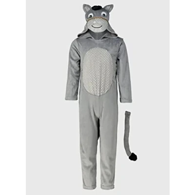 Image of TU Christmas Grey Donkey Nativity Fancy Dress Costume 7 8 years