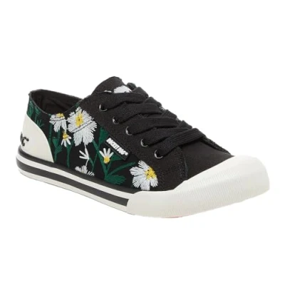 Image of ROCKET DOG Women&#039;s Black Shadows Sneaker, 5 UK