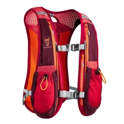 Image of UTOBEST Running Backpacks Lightweight Hydration Pack Functional Vest 5L (Red