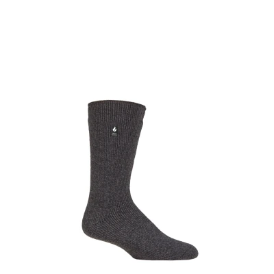 Image of 1 Pair Charcoal Original Thermal Socks Men&#039;s 6 11 Mens Heat Holders