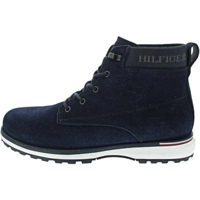 Image of Tommy Hilfiger Men’s Corporate Outdoor Suede Boots, Blue (Desert Sky), 10,5