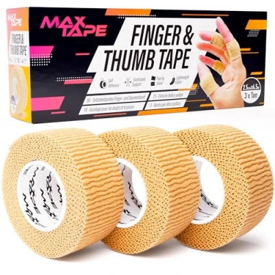 Image of Max Tape Finger &amp; Thumb 2.5cm x 4.5m Box of 3