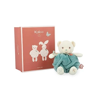 Image of Kaloo Plume Bubble of Love Green Bear 23 cm Cuddly Plush Small Soft Toy Teddy for Babies Develops Sense Touch Pretty Customisable Gift Box 0 Months +, K214000