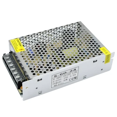 Image of inShareplus 24V 2.5A 60W, DC Universal Regulated Switching Power Supply, 110/220V AC to 24 Volt LED Driver, Converter, Transformer for Strip Light, CCTV, Computer Project, 3D Printer
