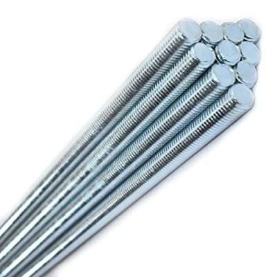 Image of Pack of 5 x M12 Metric Threaded Stud/Rod/Bar 500mm Length Zinc Plated