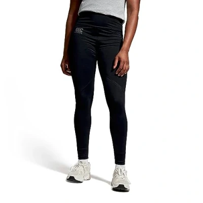 Image of Canterbury Women&#039;s Vapodri Leggings with Pockets, Black/Gunmetal Grey, 16