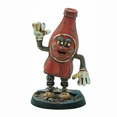 Image of Modiphius Entertainment: Fallout: Wasteland Warfare: Nuka World N.I.R.A. Miniature 1 Figure, Unpainted 32mm Multi Part Resin &amp; Base, RPG