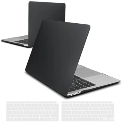 Image of iNeseon Case Cover Compatible with MacBook Air 13 inch A2337(M1)/A2179/A1932,Slim Hard Shell + Keyboard for 2018 2019 2020 2021 M1 Touch ID, Black