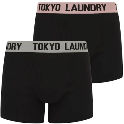 Image of Tokyo Laundry Men&#039;s Marthem 2 Pack Boxer Shorts