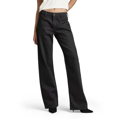 Image of G STAR Judee Loose Relaxed fit jeans, Women&#039;s, Size: 25x28, Pitch black