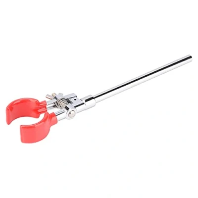 Image of Labasics 2 Prong Swivel Clamp, Sturdy Single Adjust Multipurpose Extension Clamp Grip Adjustable Lab with 7 inch Rod for Laboratory Use