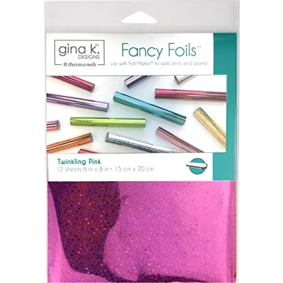Image of GINA K Designs Fancy FOIL6X8 TWKLG, Twinkling Pink Holographic, One Size