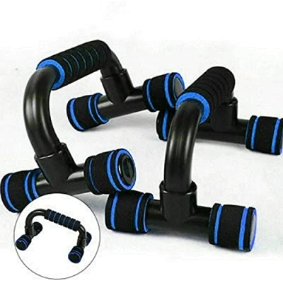 Image of Push Up Bars Stand Press Handles With Non Slip Foam Grips Strong S Shaped For Muscle Strength Training Chest Arms Shoulder Exercise Home Gym Fitness Workout Accessories