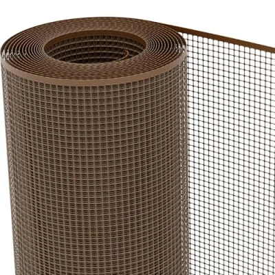 Image of TENAX Quadra 10 Protective Net Plastic 1.00 x 50 m Brown Multi Purpose with Square Mesh to Protect Balconies, Fences and Railings