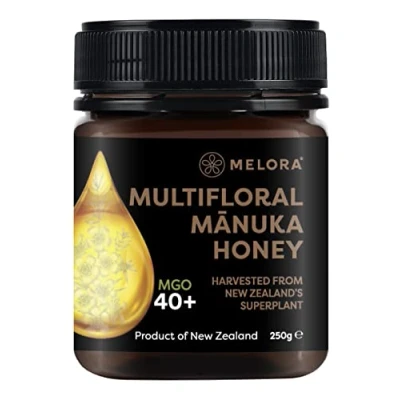 Image of Melora Genuine Manuka Honey 40 MGO, 250g 100% Pure &amp; Traceable from New Zealand