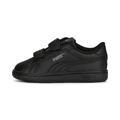 Image of PUMA Unisex Baby Smash 3.0 L V INF Sneaker, Black Shadow Gray, 8.5 UK Child