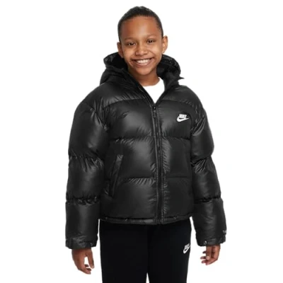 Image of Nike Rpl High Synfl Jacket Black/White 14 Years