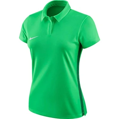 Image of Nike Women&#039;s Academy 18 Polo Shirt, Lt Green Spark/Pine Green/White, XS, 899986