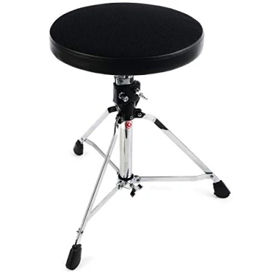 Image of Gibraltar Drum Stool 9000 Series Air Tech Skinny, 9708AST (Diameter: 39cm, Dry Mesh Fabric Seat, Super Lock, Height Adjustment Spindle, &#039;Super Foot&#039; Rubber Feet)