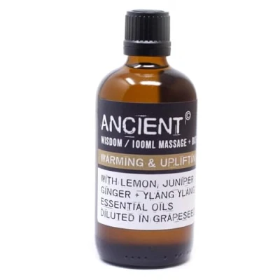 Image of Ancient Wisdom 100 ml Warm and Uplifting Massage Oil