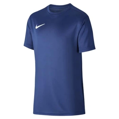Image of NIKE Unisex Kids Y Nk Dry Park Vii Jsy T Shirt, Midnight Navy/White, XS