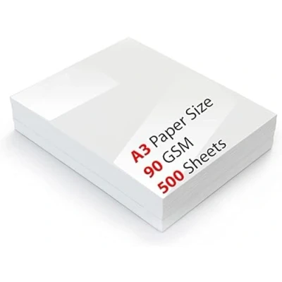 Image of U &amp; H Copier Paper A3 90gsm Ream Smooth 500 Sheets Multifunctional