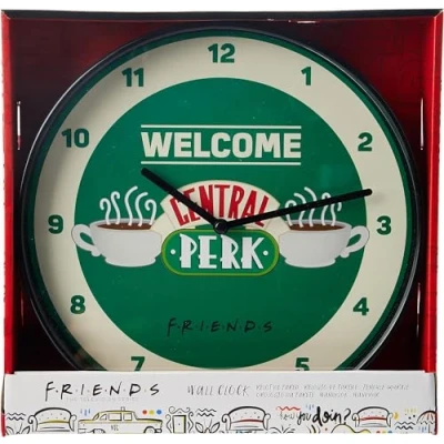 Image of Beyond Happy Central Perk Friends Wall Clock, Television Series Hanging Matthew Perry Clock