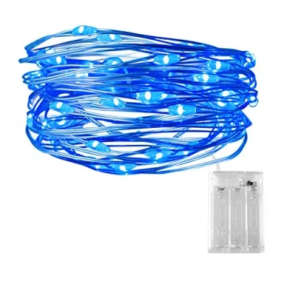 Image of Blue Fairy Lights, Dalugo 30 LED 3m/10ft Battery Powered Lights for Jubilee Decorations Party Bedroom Tent Garden Jars