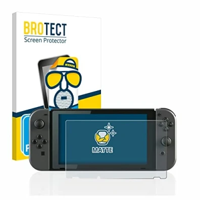 Image of brotect Screen Protector Anti Glare compatible with Nintendo Switch (2 Pack) Matte, Fingerprint Protection Film