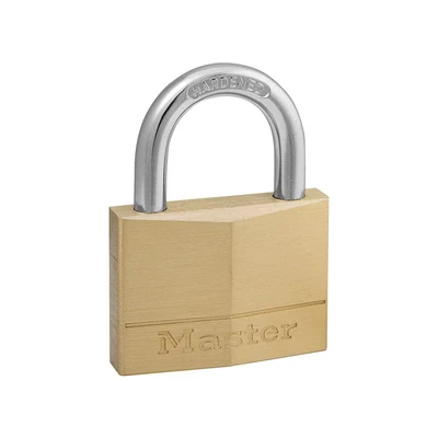 Image of Master Lock 150EURD Key Padlock with Brass Body, Gold, 6,8 x 5 1,4 cm