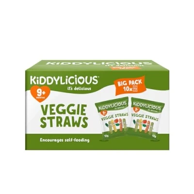 Image of Kiddylicious Veggie Straws Box Delicious Snacks for Kids Suitable 9+ Months 10 Packs