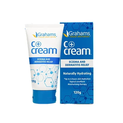 Image of Grahams Natural Skin C+ Eczema &amp; Dermatitis Relief Cream 120g