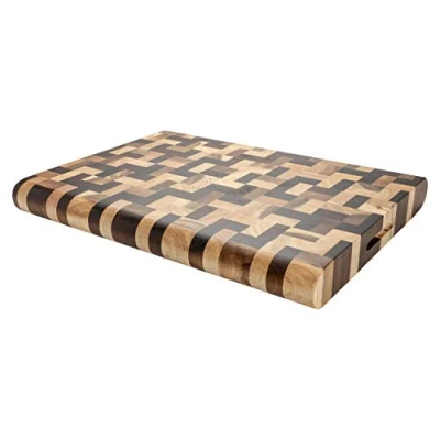 Image of Rockingham Forge Multi Wood Rectangular Chopping Boards, 40 x 30 cm