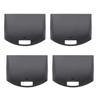 Image of eMagTech 4PCS Replacement Battery Cover Back Door Shell Protector Lid Compatible with Sony PSP 1000 Series Console Plastic Accessories Black