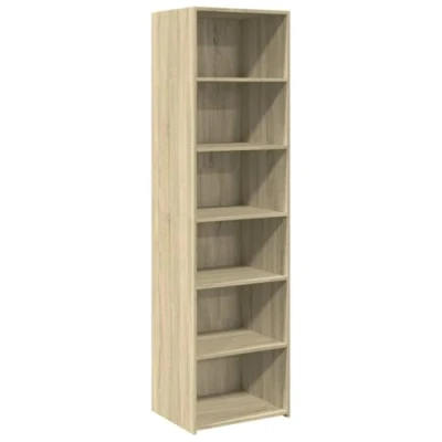 Image of vidaXL Highboard Sideboard Cabinet Modern Sonoma Oak Storage Cupboard Engineered Wood 185 cm Height Versatile for Living Room/Office/Bedroom