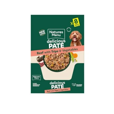 Image of Natures Menu Dog Food Pouch Beef with Tripe (8 x 300g)