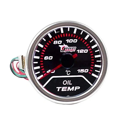 Image of E Support™ Car Universal Smoke Len 2&quot; 52mm Oil Temp Temperature Indicator Gauge Meter