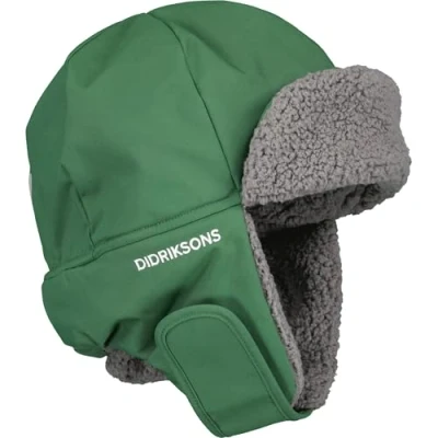 Image of Didriksons Biggles Unisex Beanie for kids, Size: 1 3y, Pine green