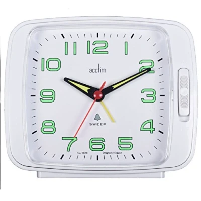 Image of Acctim 15702 Ada Alarm Clock with Snooze in White