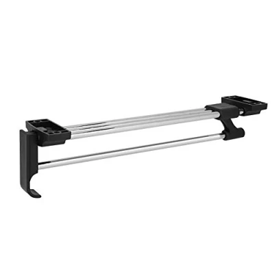 Image of Tnfeeon Stainless Steel Wardrobe Clothes Hanger Retractable Closet Pull Out Rod Towel Rail Coat Racks Ideal for Storage Organizer (30cm)