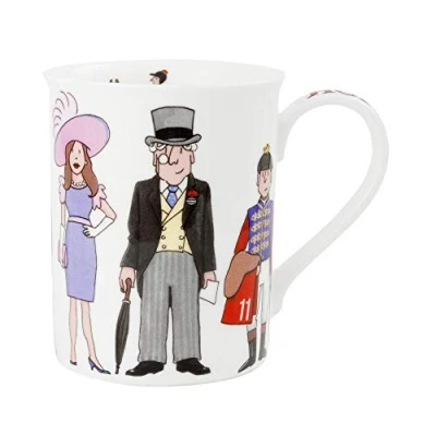 Image of Horse Racing Fine Bone China Mug by Alison Gardiner