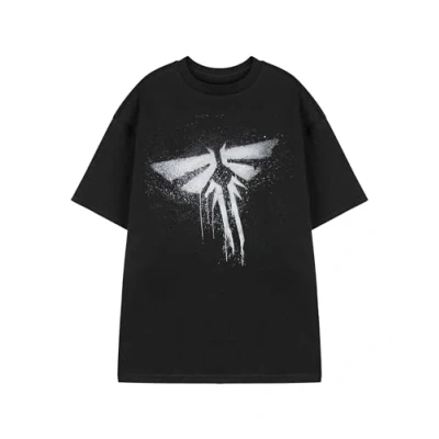 Image of Vanilla Underground The Last of Us Firefly Black Mens Short Sleeved T Shirt Graphic Tee Video Game Merchandise Gaming Apparel