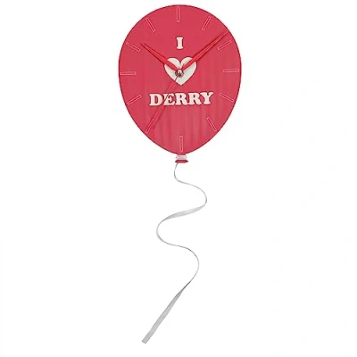Image of Disney IT Halloween Horror Movie Red Balloon Shaped Wall Clock Home Decoration ITM3007
