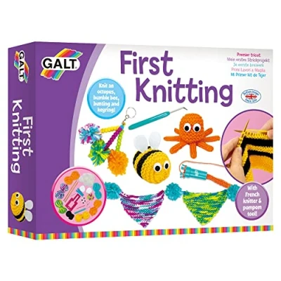 Image of Galt Toys, First Knitting, Kids&#039; Craft Kits, Ages 6 Years Plus, Medium